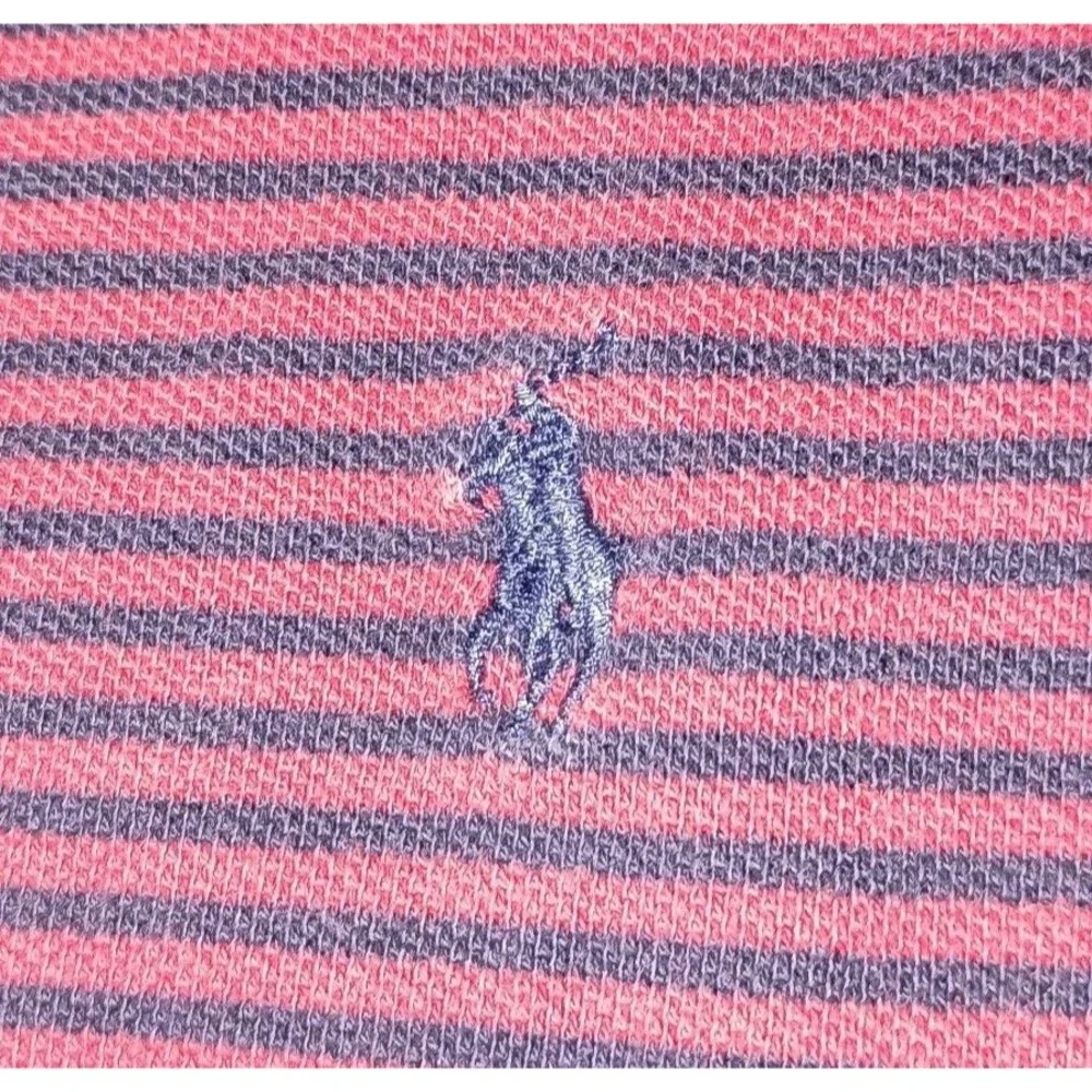 Vintage Polo Ralph Lauren Polo Shirt Mens XXL 2XL Striped Blue Red Small Pony